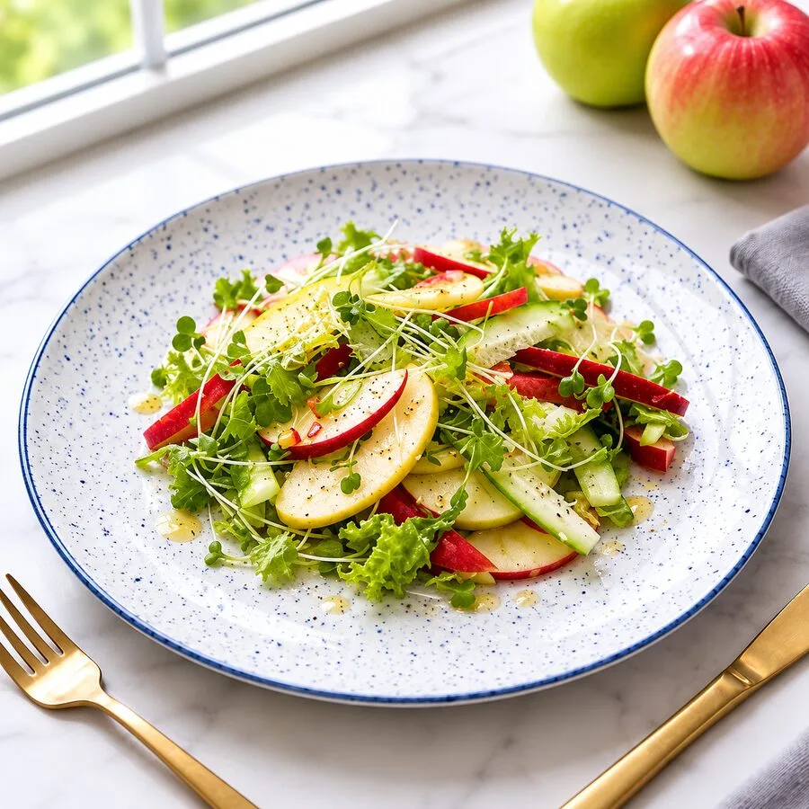 Fresh garden salad with mixed greens, a common catering add-on